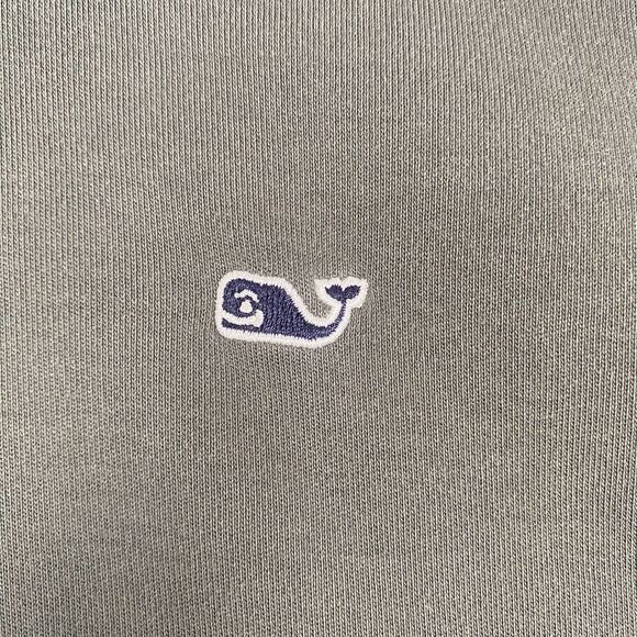 Vineyard Vines Pullover Mens Large Gray Sweater 1/4 Zip Cotton Jacket Stretch - Picture 4 of 16